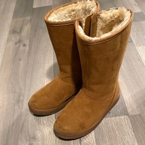 Cat & Jack Tan Boots with Sturdy Soles